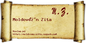 Moldován Zita névjegykártya
