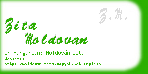zita moldovan business card